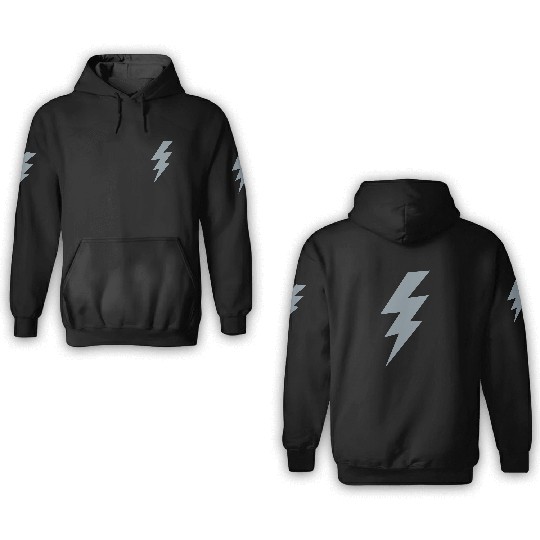 thunder lightning bolt flash 3D Hoodies