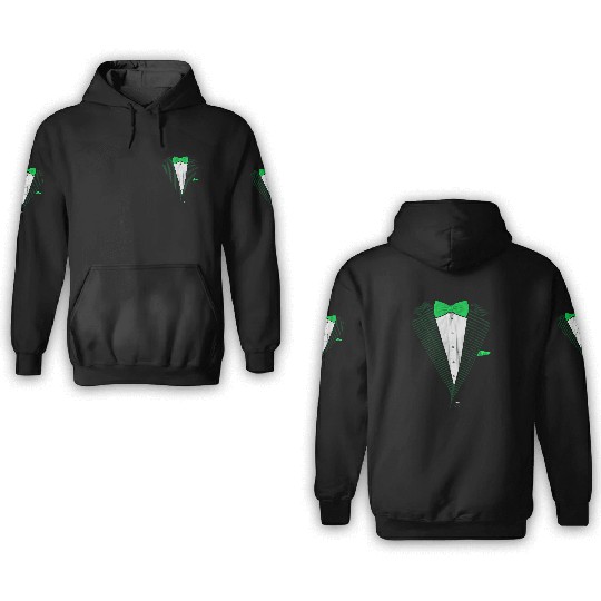 St.Patrick's Day Green Tuxedo Costume 3D Hoodies