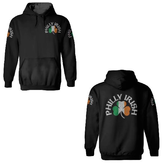 Philly Irish Shamrock Flag Apparel 3D Hoodies