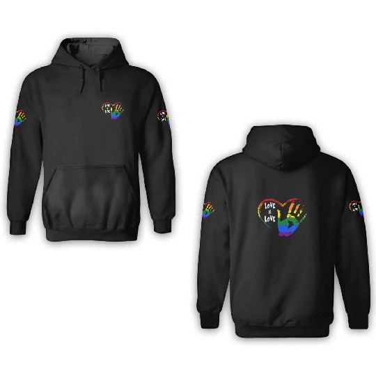 love is love 3D Hoodies