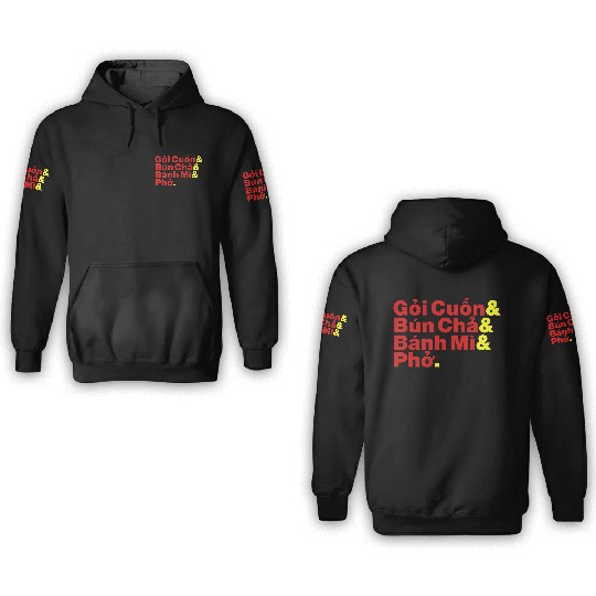 Vietnamese / Vietnam Street Food 3D Hoodies