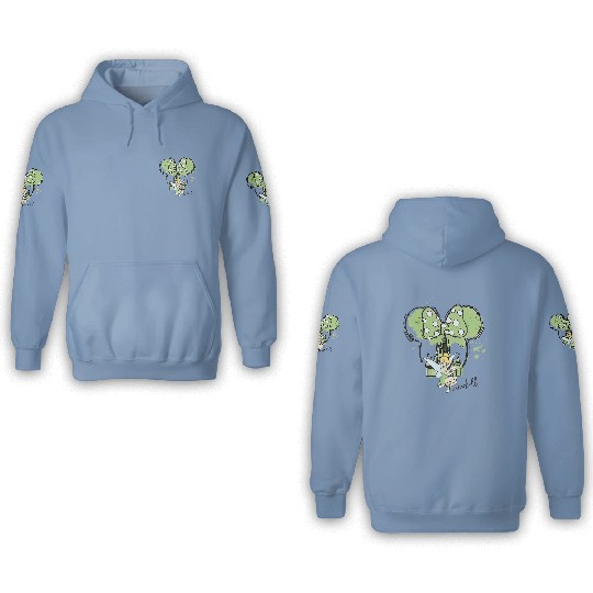 Tinkerbell Mickey Ear Disney 3D Hoodies, Disney Tinkerbell 3D Hoodies