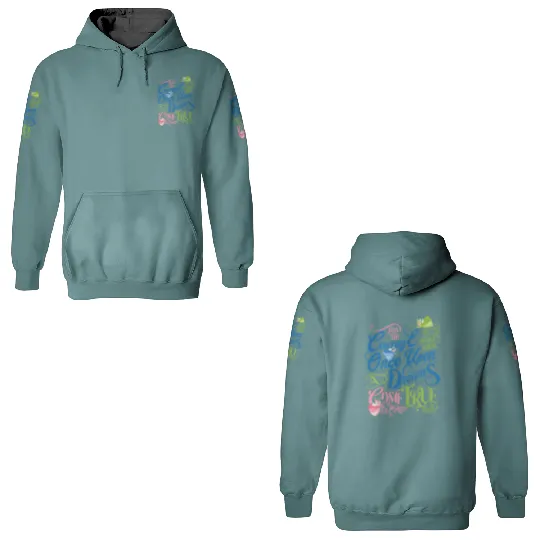 Sleeping Beauty Fairy Godmothers  3D Hoodies, Flora Fauna Merryweather Disney 3D Hoodies