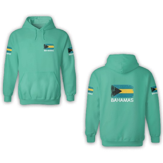 Bahamian Flag Made In Bahamas 3D Hoodies