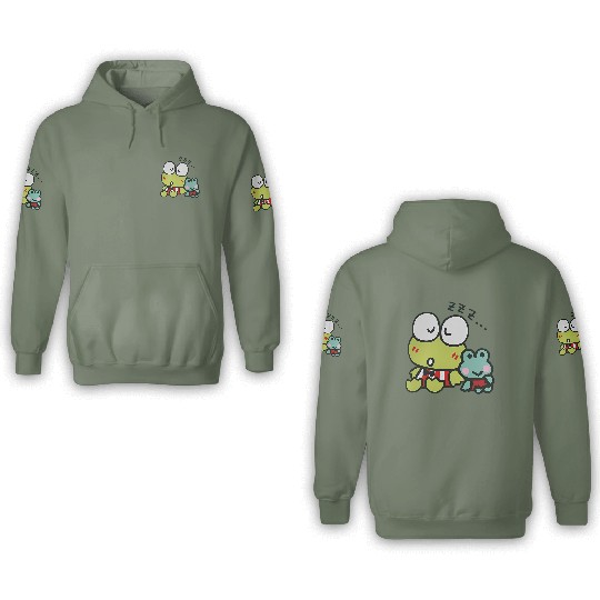Keroppi Hello Kitty 3D Hoodies, Hello Kitty Fan Gift