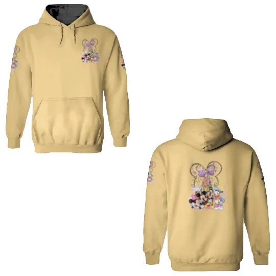 Disney Minnie Castle 3D Hoodies, Disney Characters 3D Hoodies , Minnie Mouse and Friends 3D Hoodies,Minnie Birthday 3D Hoodies