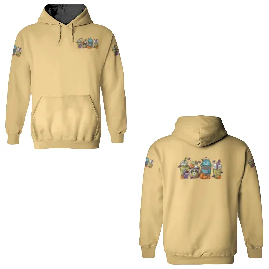 Disney Monsters Inc  Latte 3D Hoodies, Monsters Inc Coffee 3D Hoodies