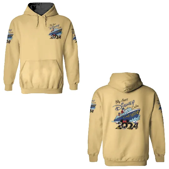 My First Disney Cruise 2024 3D Hoodies, Disney Family Cruise 3D Hoodies