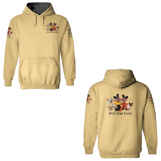 Best Day Ever Jaq and Gus Gus 3D Hoodies, Disney Trip 3D Hoodies, Disneyland Cinde 3D Hoodies, Disney Mice 3D Hoodies