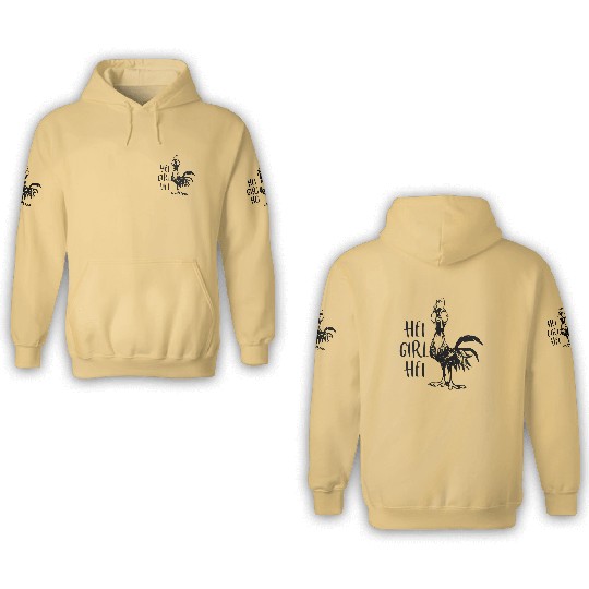 Hei Girl Hei 3D Hoodies, Disney Moana Hei Hei T-Shir