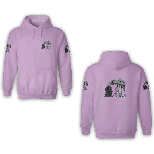 Star Wars Darth Vader AT-AT Walker 3D Hoodies, Dog Lover Darth Vader 3D Hoodies, Star Wars Pet Owner 3D Hoodies, Disneyland Vacation, Disney Trip 3D Hoodies