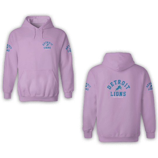 Detroit Lions Football Classic Team 3D Hoodies