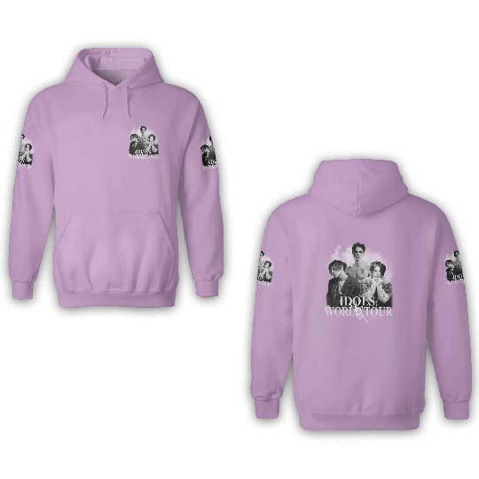 Comfort Colors Yungblud 2025 Concert 3D Hoodies, Idols World Tour 2025 3D Hoodies, Yungblud Idols 3D Hoodies, Yungblud Fan Gift, Gift for music lover