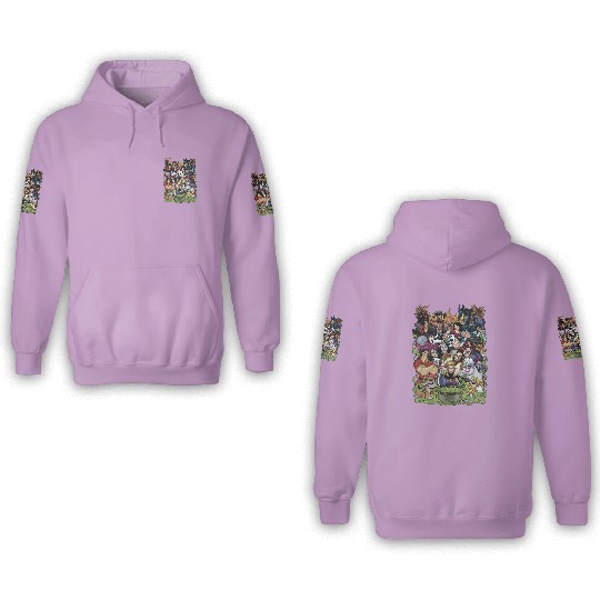 Discover Disney Villains Group Collage Gaston Ursula Maleficent 3D Hoodies