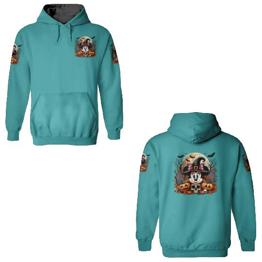 Minnie Mouse Halloween 3D Hoodies, Minnie Pumpkin 3D Hoodies, Disney Spooky
