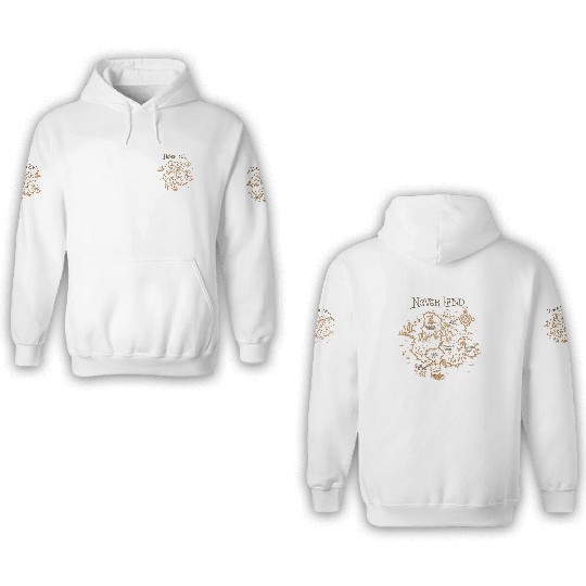 Disney Peter Pan Neverland Map 3D Hoodies, Peter Pan Characters 3D Hoodies