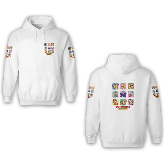 Disney Chip and Dale Rescue Rangers  3D Hoodies, Disney Portrait