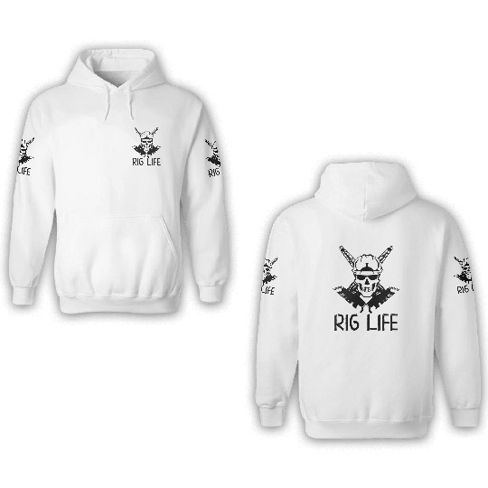 Oilfield Wife Roughneck Oil Drilling Frac crew 3D Hoodies