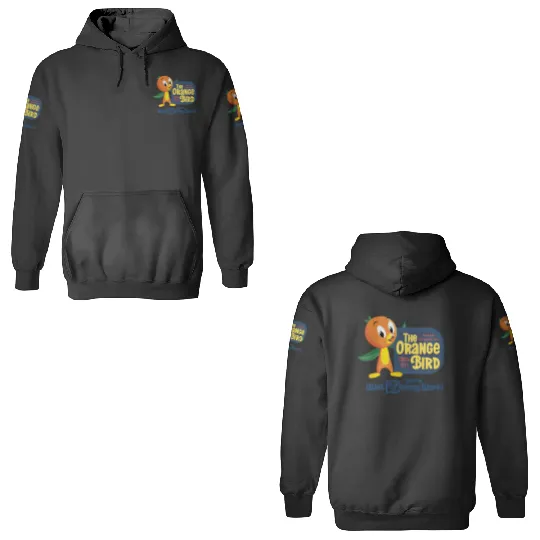 Vintage Disney Orange Bird 3D Hoodies, Retro Disney Castle 3D Hoodies