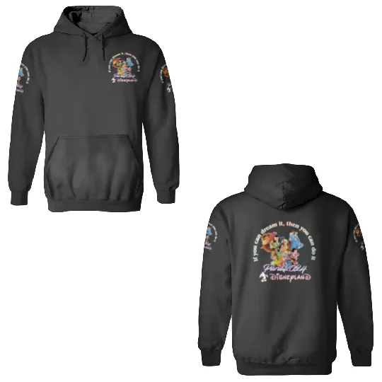 Paris 2024 Disneyland Tour 3/4 Short Sleeve 3D Hoodies