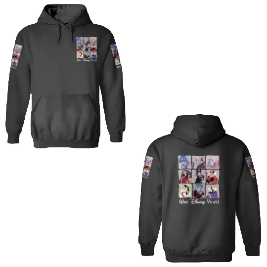 Disney Villains 3D Hoodies, Disney Villain Characters 3D Hoodies
