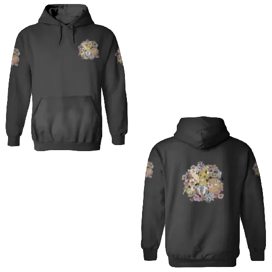 Vintage Floral Lion King, Timon and Pumbaa 3D Hoodies, Floral Disney 3D Hoodies