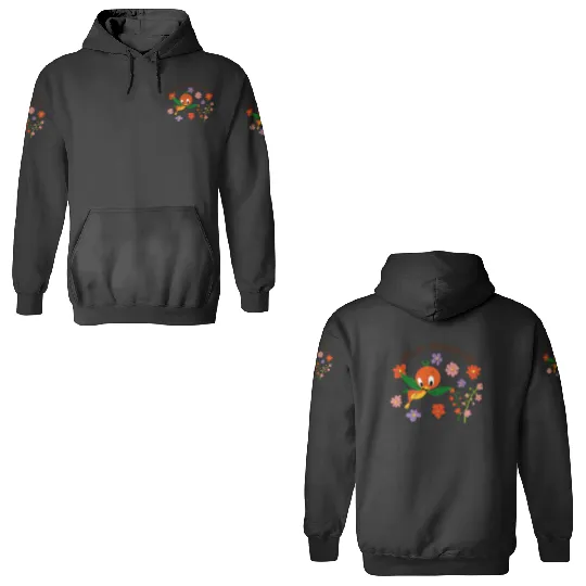 Disney Orange Bird Hello Sunshine 3D Hoodies, Flower and Garden 2023