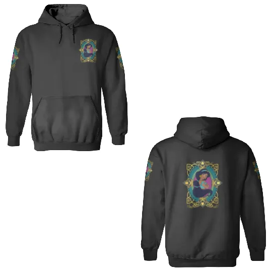 Vintage Princess Jasmine 3D Hoodies, Retro Disney Princess 3D Hoodies