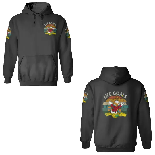 Retro Disney Ducktales Scrooge Goals McDuck Duck Tales Portrait  Vintage Style  Family Matching 3D Hoodies Cool Gift Ideas Men Women 3D Hoodies