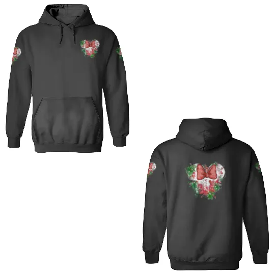 Minnie Mouse Christmas 3D Hoodies, Disney Christmas, Minnie Head Christmas 3D Hoodies