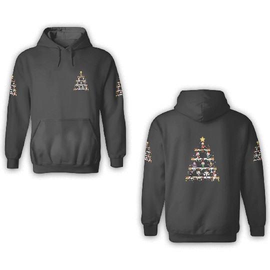 Disney DuckTales Christmas Tree and Lights 3D Hoodies