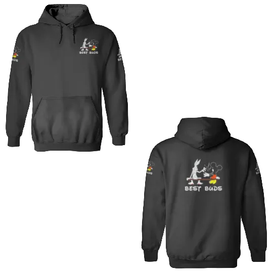 Best Buds Disney 3D Hoodies - Bugs Bunny & Mickey Mouse cotton 3D Hoodies, Graphic 3D Hoodies for men, women, Unisex,  Gifts