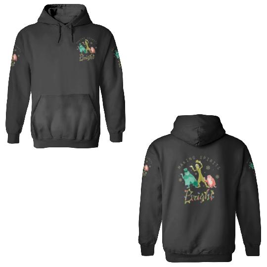 Vintage The Haunted Mansion 3D Hoodies, Making Spirits Bright Disney Christmas 3D Hoodies