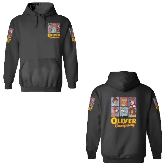 Disney Oliver & Company Characters 3D Hoodies