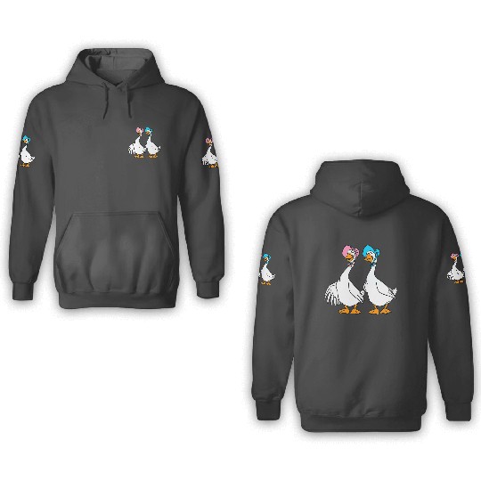 Disney The Aristocats Group Geese Characters Funny Goose 3D Hoodies, Goose Lover Gift