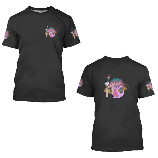 Disney Dragon Figment 3D T Shirts Epcot Figment 3D T Shirts, Mascot Figment 3D T Shirts
