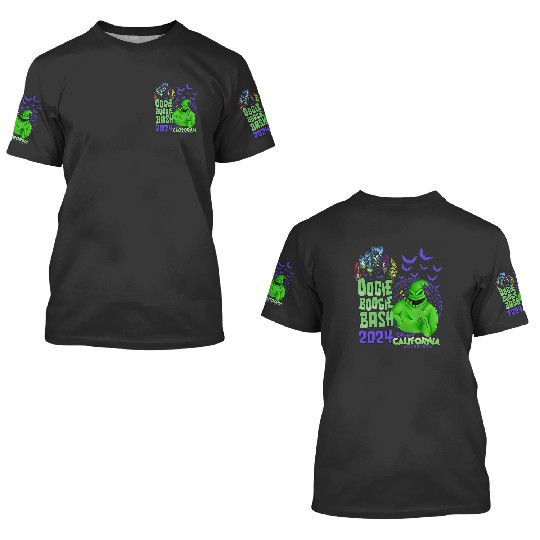 Disney California Adventure Oogie Boogie Bash 2024 3D T Shirts, Nightmare Before Christmas