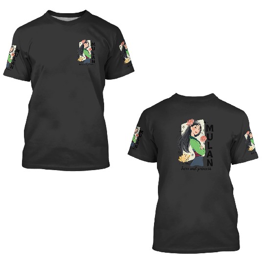 Disney Princess Mulan Hero And Princess 3D T Shirts