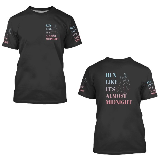Disney Cinde Run Like Midnight Ombre 3D T Shirts