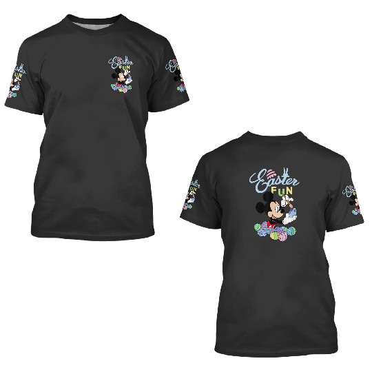 Disney Mickey Mouse Easter Fun Painting Eggs 3D T Shirts