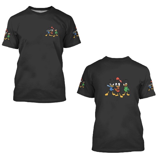 Disney DuckTales Huey Dewey Louie Portrait 3D T Shirts