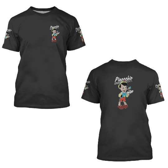 Disney Pinocchio and Jiminy Cricket 3D T Shirts