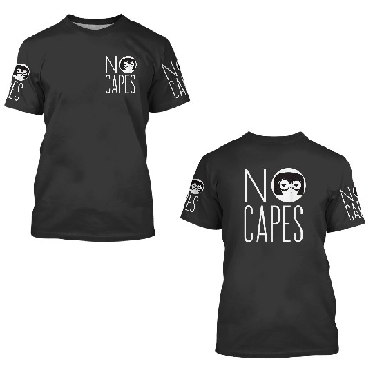 Disney Pixarss The Incredibles 2 Edna Mode No Capes Logo 3D T Shirts