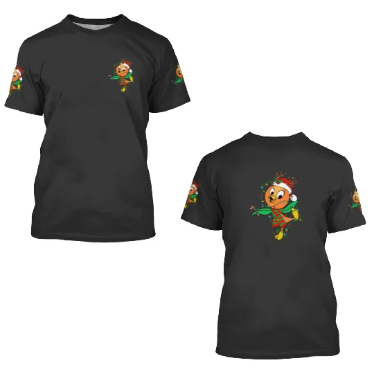 Disney Orange Bird Santa Costume Christmas Lights 3D T Shirts