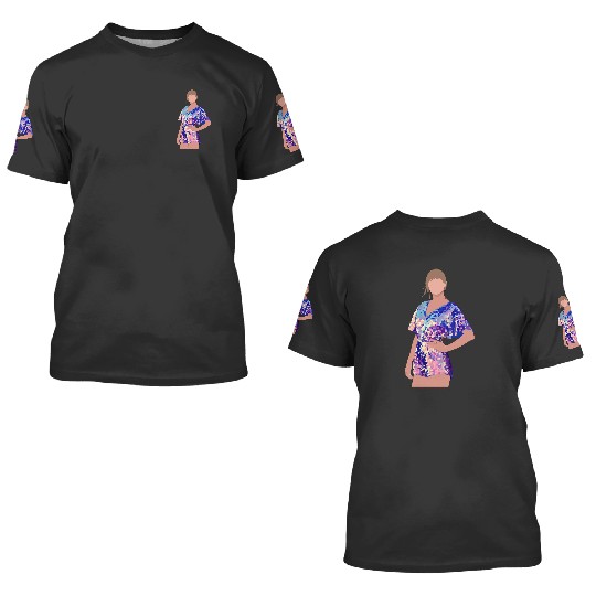 Discover Taylor Sequined Outift 3D T Shirts