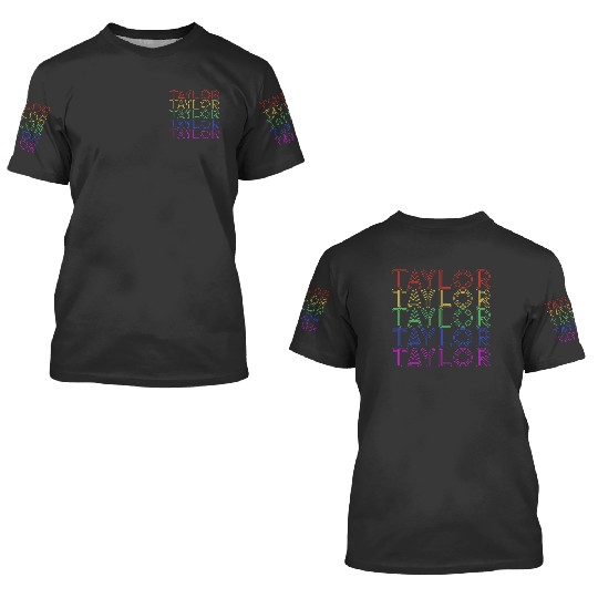 Discover Taylor Rainbow 3D T Shirts