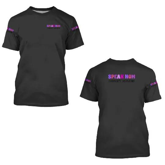 Discover Taylor Speak Now Taylors Version (2) 3D T Shirts