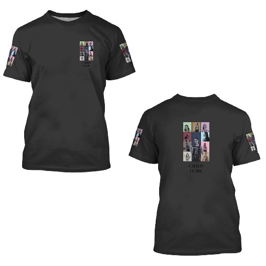 Caitlin Clark Eras Tour 3D T Shirts