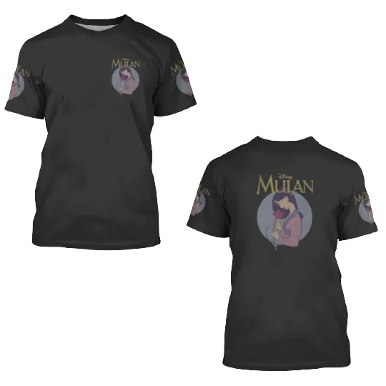 Disney Mulan Vintagess Style Profile 3D T Shirts