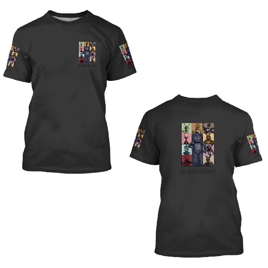 Five Nights At Freddys Eras Tour Essential 3D T Shirts